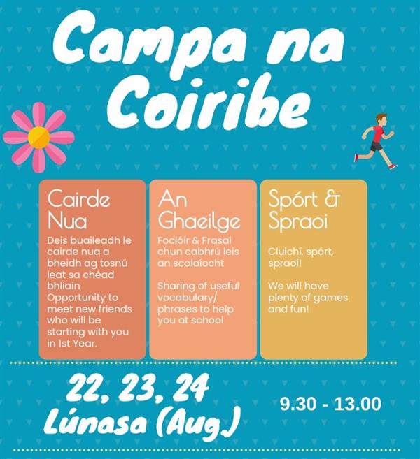 Campa na Coiribe 22-24 Lúnasa (Aug) 2022